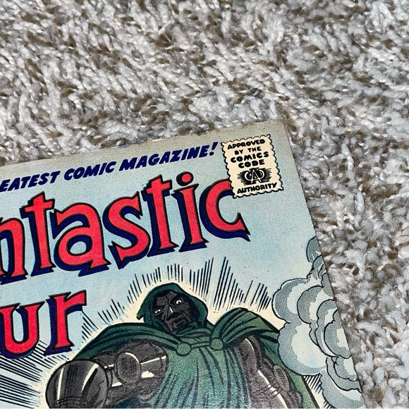 VINTAGE 1967 MARVEL FANTASTIC FOUR Silver Surfer & Dr Doom Silver Age Comic #58 - Picture 3 of 11